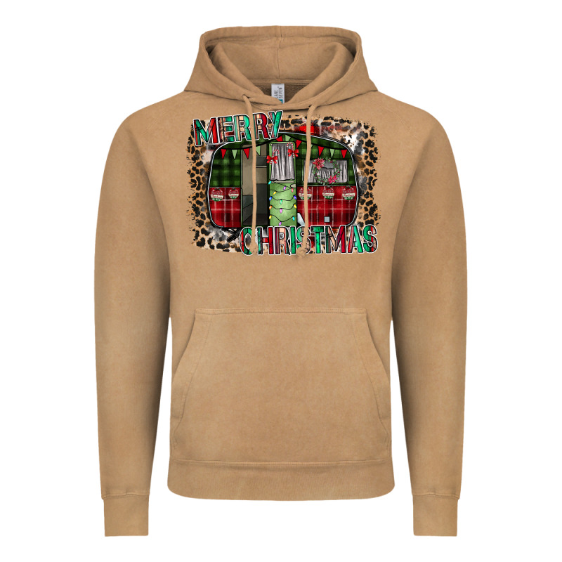 Merry Christmas Caravan Vintage Hoodie by CowhideDigitalArt | Teevron