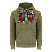 Vintage Olive merry christmas caravan Vintage Hoodie - CowhideDigitalArt