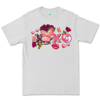Dove Grey Chicken Valentine's Day xoxo Premium Tee - FaDigitalArtStudio