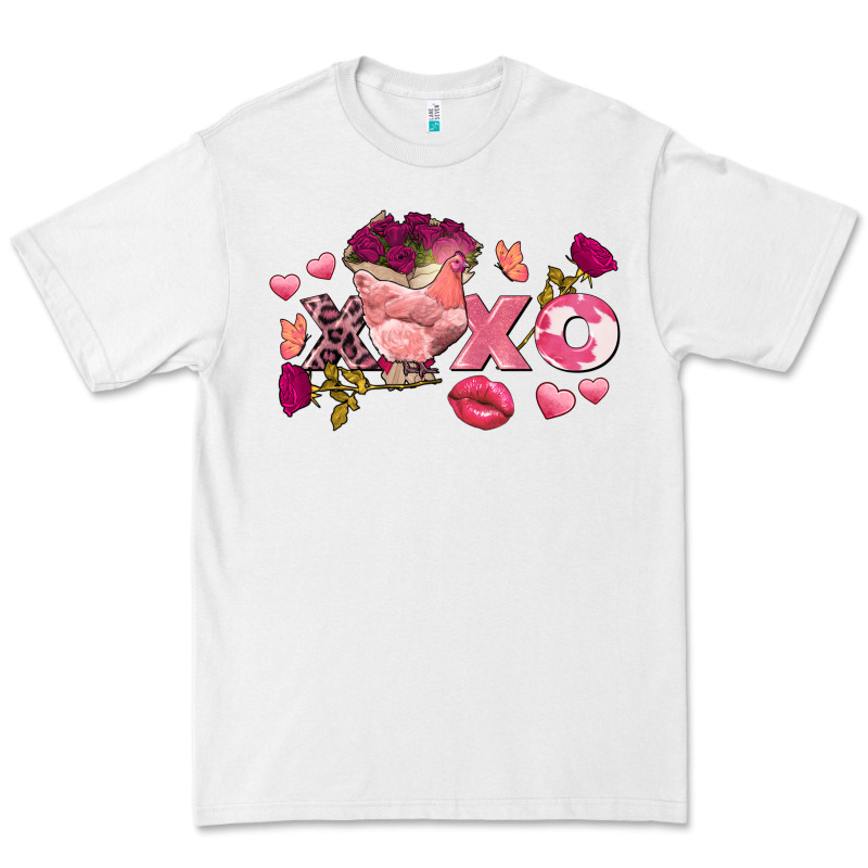 Chicken Valentine's Day Xoxo Premium Tee by FaDigitalArtStudio | Teevron