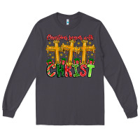 Smoke christmas begins with christ Long Sleeve Tee - CowhideDigitalArt