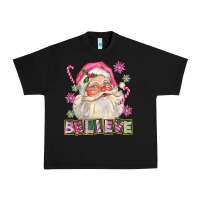 Black Pink Believe Santa Christmas Urban Heavy Tee - FaDigitalArtStudio