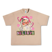 Burro Pink Believe Santa Christmas Urban Heavy Tee - FaDigitalArtStudio