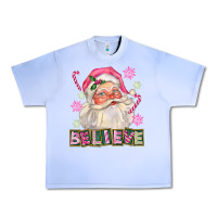 Grape Ice Pink Believe Santa Christmas Urban Heavy Tee - FaDigitalArtStudio
