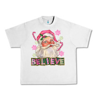 Lunar Rock Pink Believe Santa Christmas Urban Heavy Tee - FaDigitalArtStudio