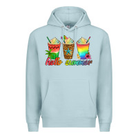 Blue Mist hello summer Premium Hoodie - Artiststas