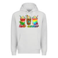 Dove Grey hello summer Premium Hoodie - Artiststas