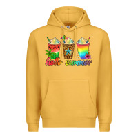 Mustard hello summer Premium Hoodie - Artiststas