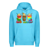 Ocean Blue hello summer Premium Hoodie - Artiststas