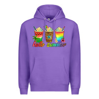 Purple hello summer Premium Hoodie - Artiststas
