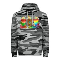 Slate Camo hello summer Premium Hoodie - Artiststas