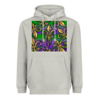 Moon Dust Mardi Gras Fleur De Lis Heavyweight Hoodie - RanaPortraitStore