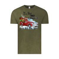 Vintage Olive it's the most wonderful time of the year Vintage Tee - FaDigitalArtStudio