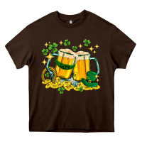 Chocolate Brown St. Patrick's Day beer Heavy Core Tee - HowdyJamesFarm