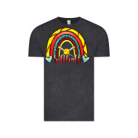 Vintage Black Softball Rainbow Vintage Tee - RanaPortraitStore
