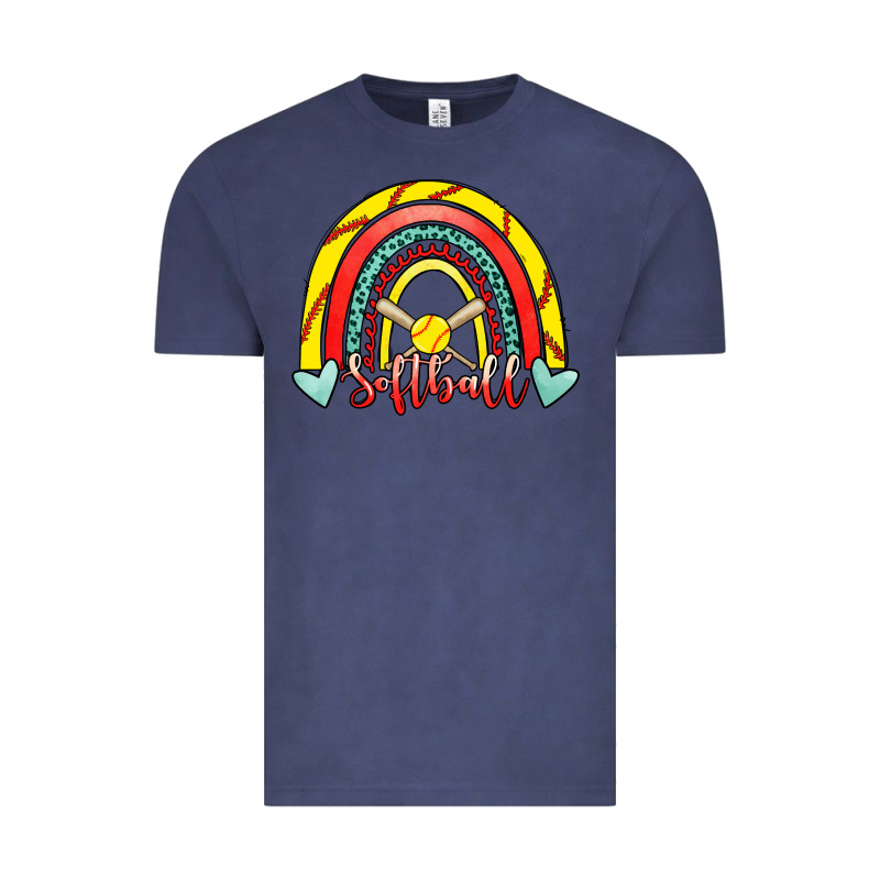 Softball Rainbow Vintage Tee by RanaPortraitStore | Teevron