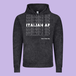 Italian Af Vintage Hoodie Designed By Artisfamous