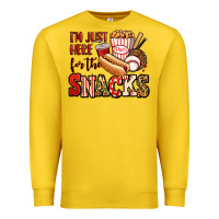 Lemon i'm just here for the snacks baseball Premium Sweatshirt - Jasminsmagicworld
