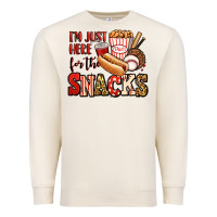 Sandshell i'm just here for the snacks baseball Premium Sweatshirt - Jasminsmagicworld
