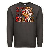 Smoke i'm just here for the snacks baseball Premium Sweatshirt - Jasminsmagicworld
