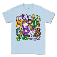 Dusty Blue it's mardi gras y'all gnomes Classic Tee - OliviaCreatesArt