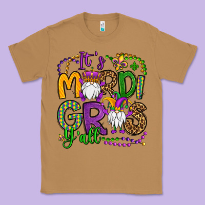 It's Mardi Gras Y'all Gnomes Classic Tee Designed By Oliviacreatesart
