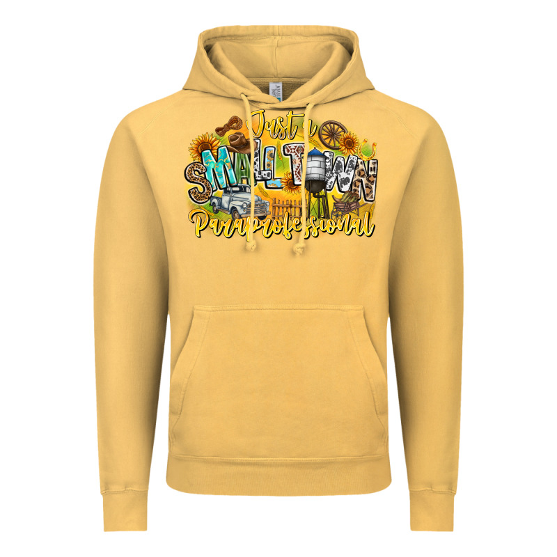 Just Small Town Paraprofessional Vintage Hoodie by CowhideDigitalArt | Teevron