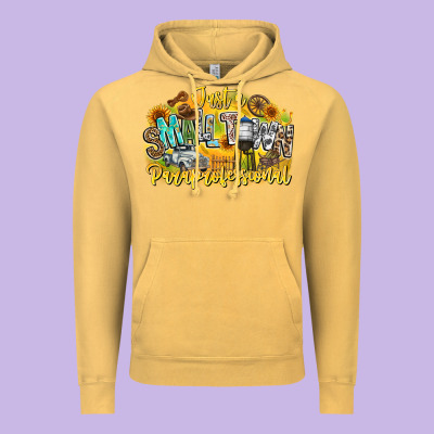 Just Small Town Paraprofessional Vintage Hoodie Designed By Cowhidedigitalart