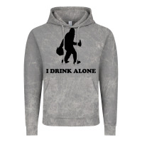 Cloud Rock bigfoot sasquatch i drink alone Vintage Hoodie - artisFamous