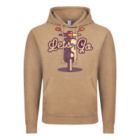 Vintage Coffee vespa Vintage Hoodie - artisFamous