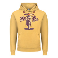 Vintage Mustard vespa Vintage Hoodie - artisFamous