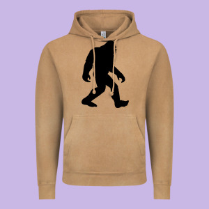 Bigfoot In Black Design Vintage Hoodie Designed By Artisfamous