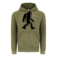 Vintage Olive bigfoot in black design Vintage Hoodie - artisFamous