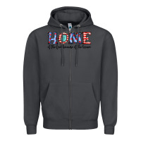 Smoke home of the because of the brave Zipper Hoodie - JahusDesignShop