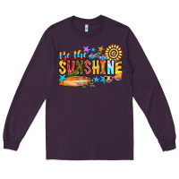Plum be the sunshine Long Sleeve Tee - CowhideDigitalArt