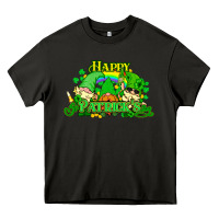 Asphalt St. Patrick's Day gnomes Heavy Core Tee - HowdyJamesFarm