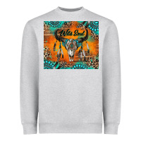 Wild Soul Boho Bull Skull Heavyweight Sweatshirt | Teevron