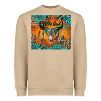 Mushroom wild soul boho bull skull Heavyweight Sweatshirt - RanaPortraitStore