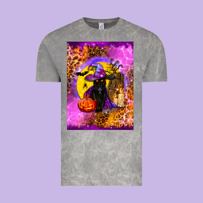 Witchy Cat Vintage Tee Designed By Bundleandbundleshop