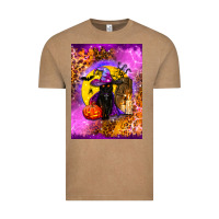 Vintage Coffee witchy cat Vintage Tee - BundleAndBundleShop