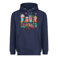 Navy summer vibes coffee cups Heavyweight Hoodie - Jasminsmagicworld