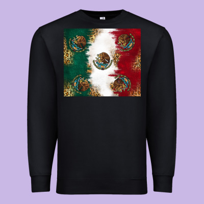 Mexican Flag Premium Sweatshirt Designed By Ranaportraitstore