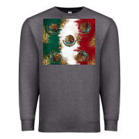 Charcoal Heather Mexican Flag Premium Sweatshirt - RanaPortraitStore