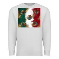 Dove Grey Mexican Flag Premium Sweatshirt - RanaPortraitStore