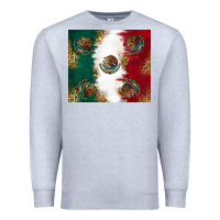 Heather Grey Mexican Flag Premium Sweatshirt - RanaPortraitStore