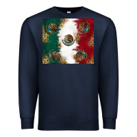 Navy Mexican Flag Premium Sweatshirt - RanaPortraitStore