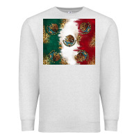 Oatmeal Heather Mexican Flag Premium Sweatshirt - RanaPortraitStore