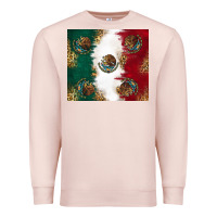 Pale Pink Mexican Flag Premium Sweatshirt - RanaPortraitStore