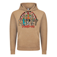 Vintage Coffee Merry Christmas Vintage Hoodie - CowhideDigitalArt