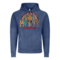 Vintage Denim Merry Christmas Vintage Hoodie - CowhideDigitalArt